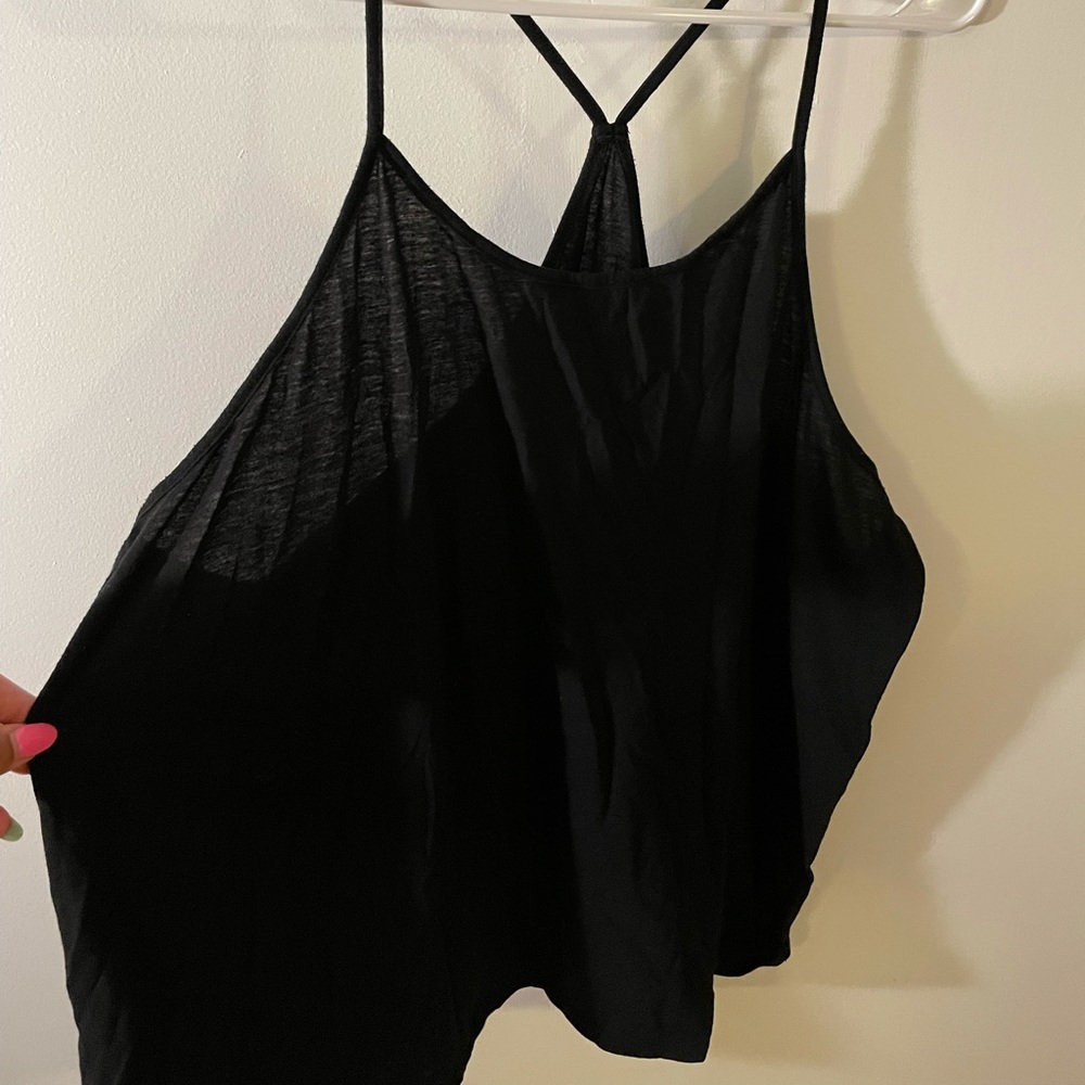 Black tank top